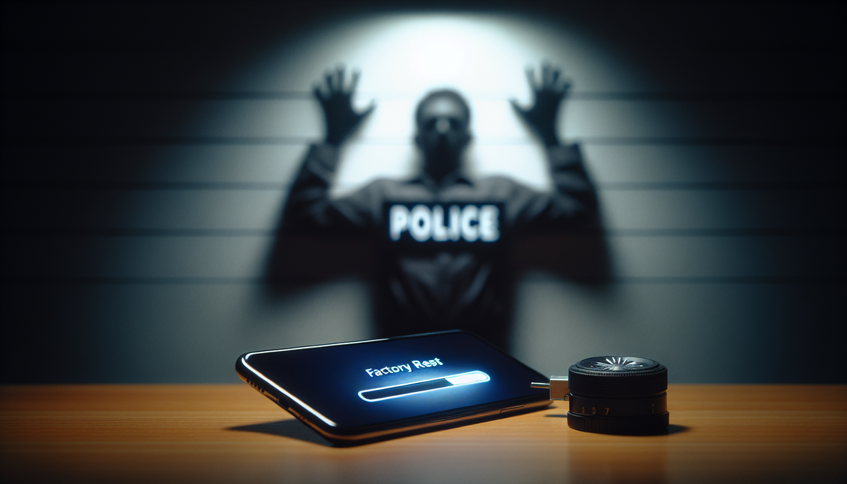 alt_text: Factory reset ponsel malah menyebabkan penangkapan tak terduga.