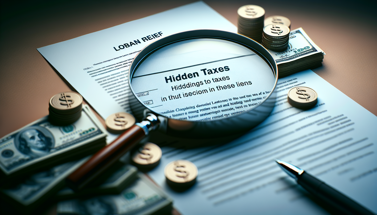 alt_text: Artikel tentang pajak tersembunyi dalam keringanan pinjaman keuangan.