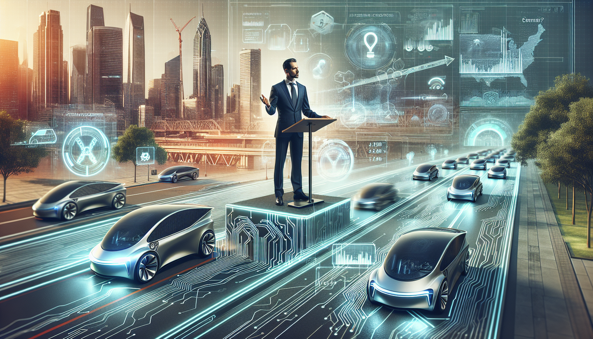 "alt_text": "Robotaxi Tesla bersama Elon Musk, menggambarkan inovasi teknologi di masa depan pendidikan."