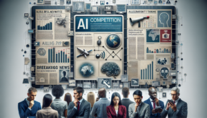 alt_text: Amerika dan China bersaing ketat di era AI modern dengan inovasi dan teknologi canggih.