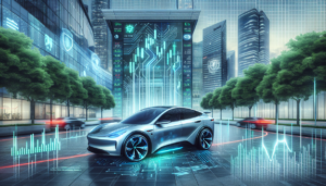 alt_text: Grafik tren saham otomotif meningkat, menunjukkan potensi lonjakan pasar baru.