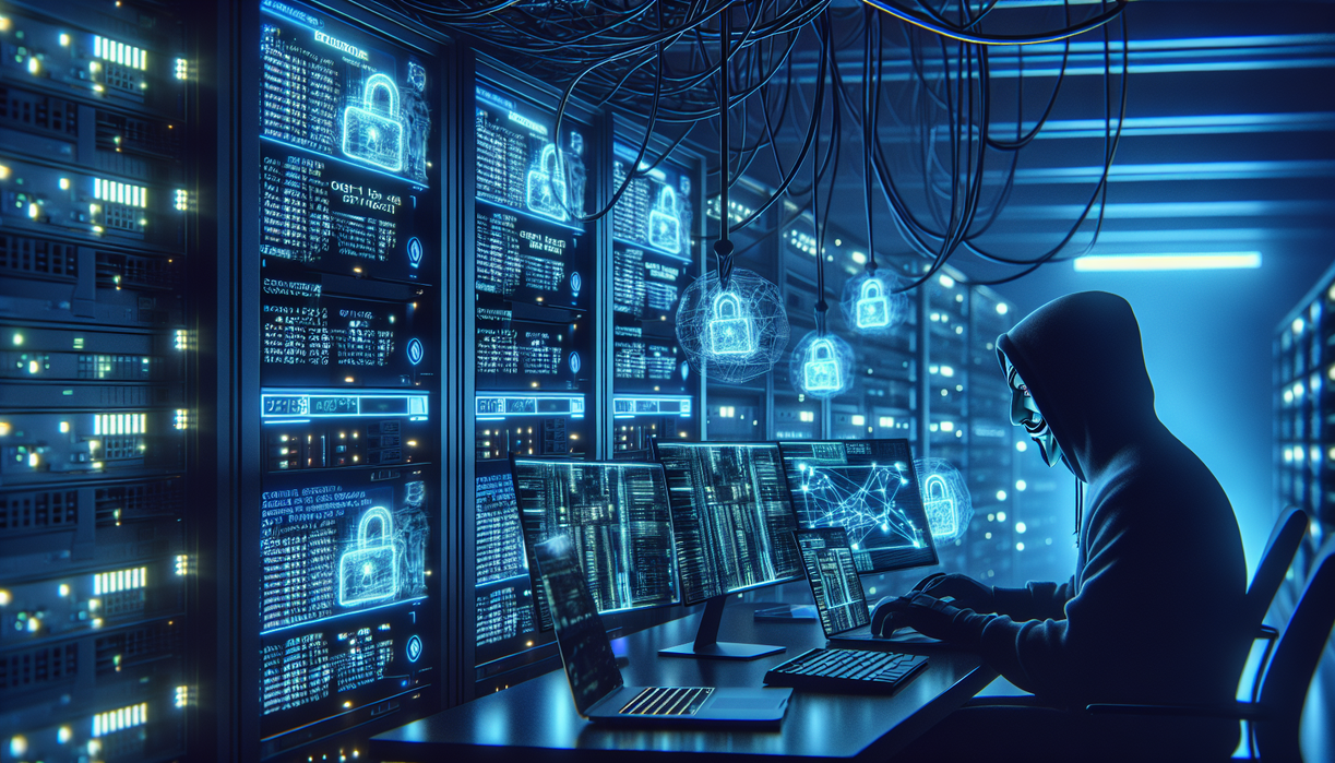 alt_text: Poster "Pendidikan Siber dari Peretasan Kilat Drift" menggambarkan keamanan digital dinamis.