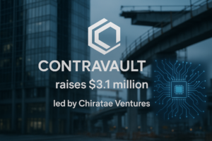 alt_text: "Ilustrasi pendanaan AI ContraVault untuk pengembangan infrastruktur baru."