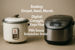Rice Cooker Digital vs Analog, Mana Tepat untukmu?